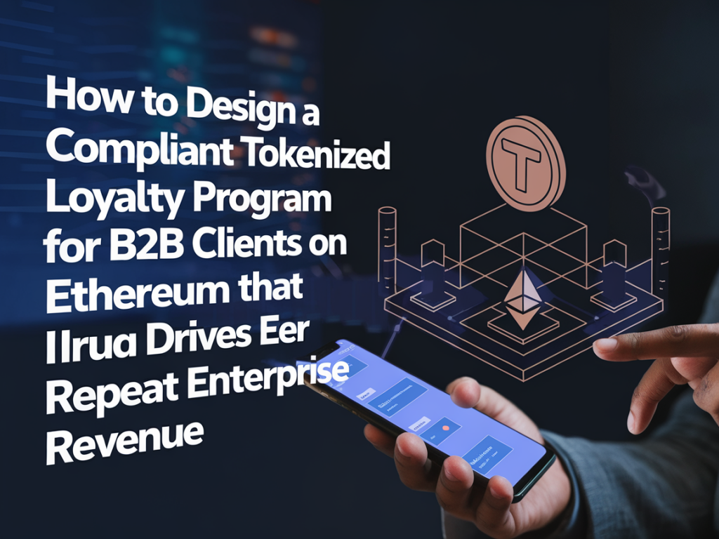 How to design a compliant tokenized loyalty program for b2b clients on Ethereum that drives repeat enterprise revenue