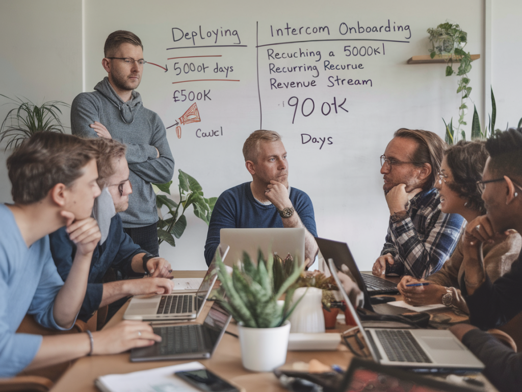 Can b2b saas founders build a £500k annual recurring revenue stream by deploying intercom onboarding funnels in 90 days