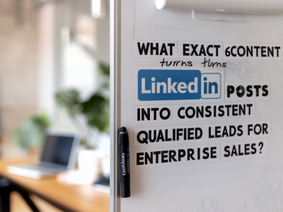 What exact 6-step content plan turns linkedin posts into consistent qualified leads for enterprise sales