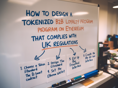 How to design a tokenized b2b loyalty program on ethereum that complies with uk regulations