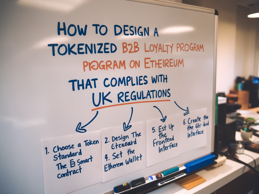 How to design a tokenized b2b loyalty program on ethereum that complies with uk regulations